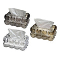 Bubble Clear Tissue Box for Coffee Table and Living Room - Grey - view 3