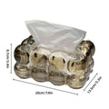 Bubble Clear Tissue Box for Coffee Table and Living Room - Grey - view 4