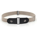 Buckle-Free Elastic Belt for Jeans, No-Bulge Invisible Fit - Khaki