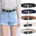 Buckle-Free Elastic Belt for Jeans, No-Bulge Invisible Fit - Red - view 4