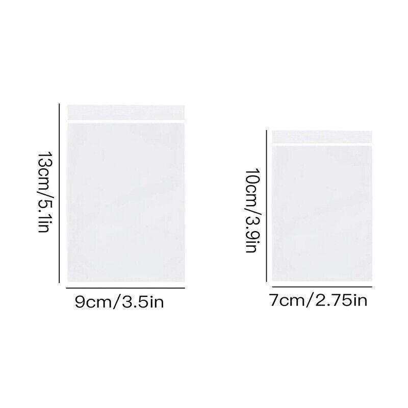 Bulk Clear Resealable PE Plastic Zip Bags - 12 x 17cm, Pack of 100 - view 4