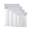 Bulk Clear Resealable PE Plastic Zip Bags - 17 x 25cm, Pack of 100