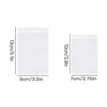 Bulk Clear Resealable PE Plastic Zip Bags - 5 x 7cm, Pack of 100 - view 4