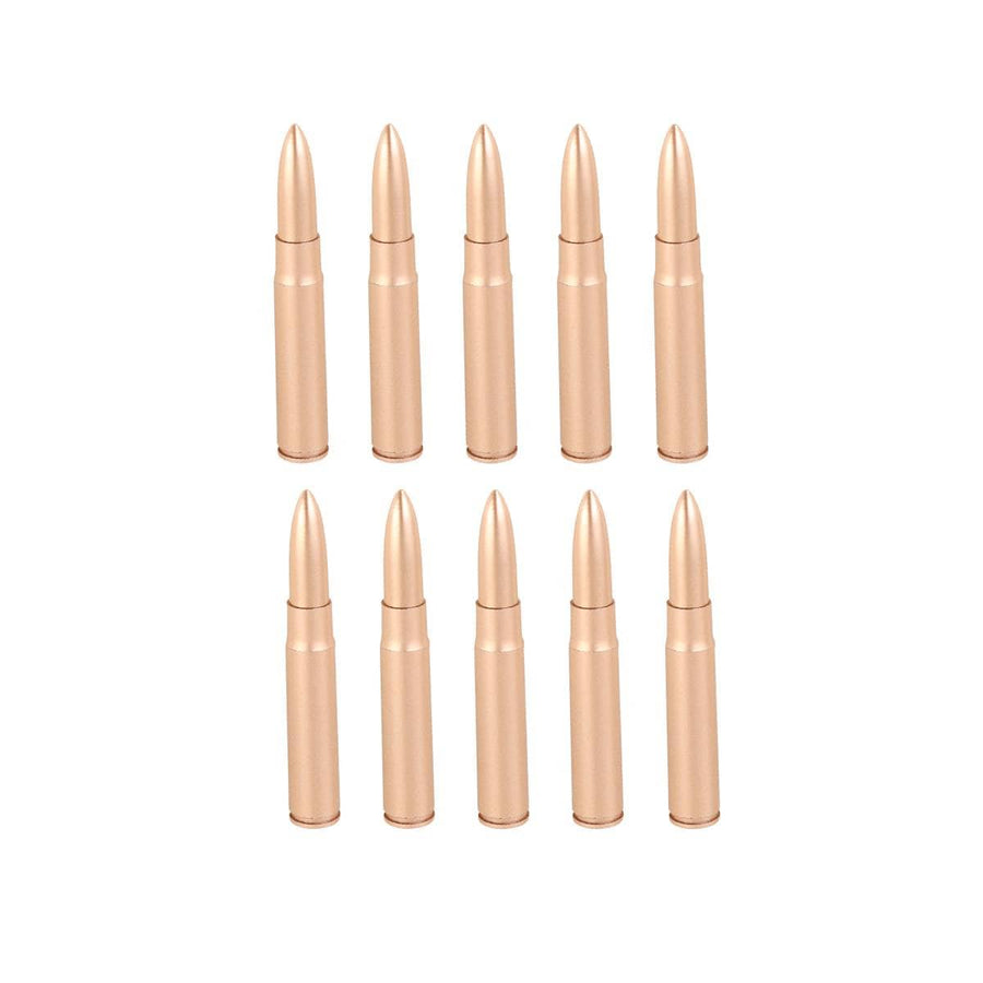Bullet Shaped Novelty Ballpoint Pens, Copper Gold - Pack of 10