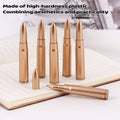 Bullet Shaped Novelty Ballpoint Pens, Copper Gold - Pack of 100 - view 4