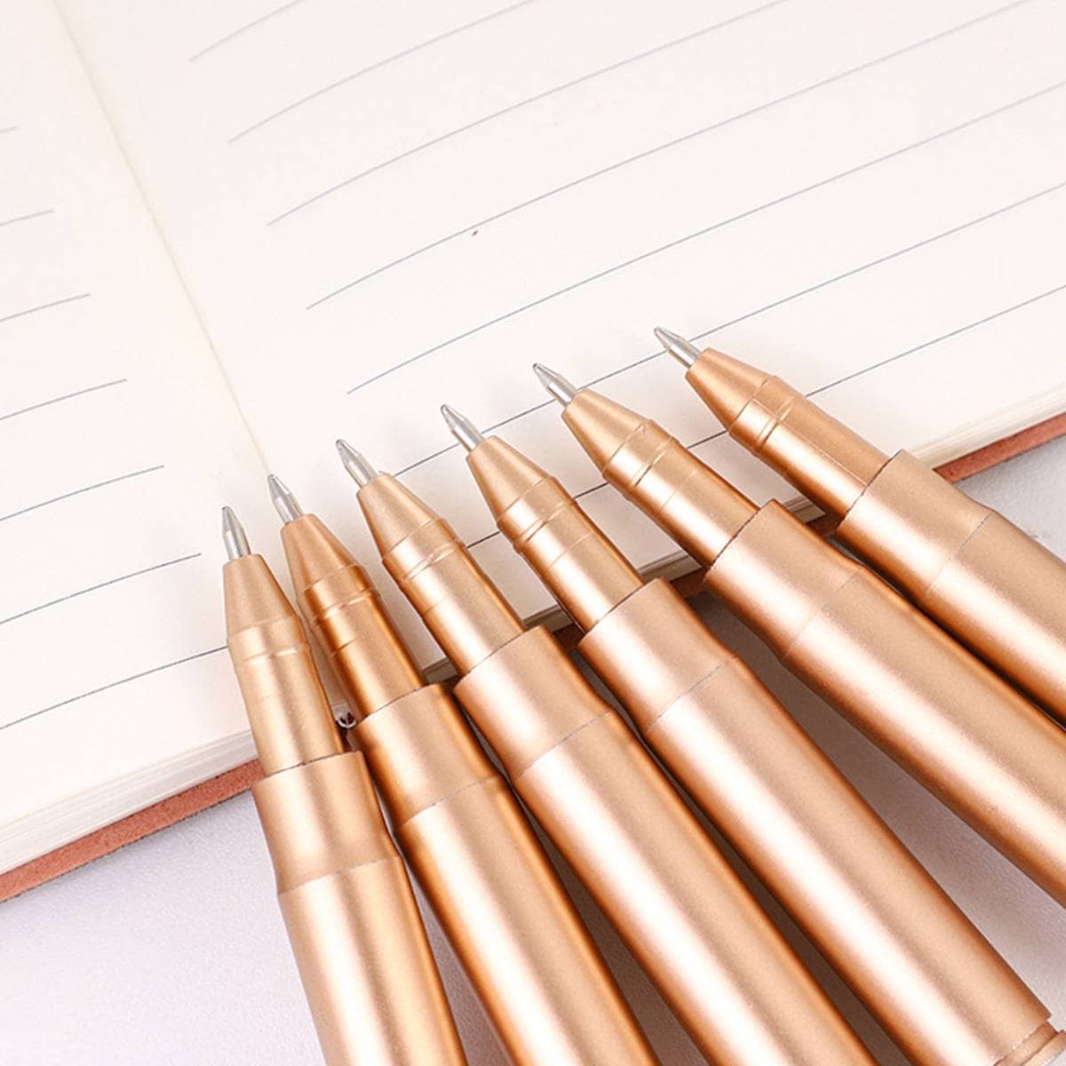 Bullet Shaped Novelty Ballpoint Pens, Copper Gold - Pack of 100 - view 5