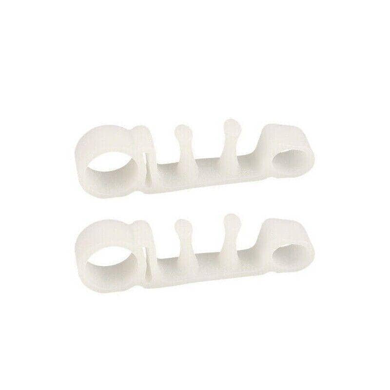 Bunion Corrector Toe Separators, Soft Gel Spacers - White, 1 Pair