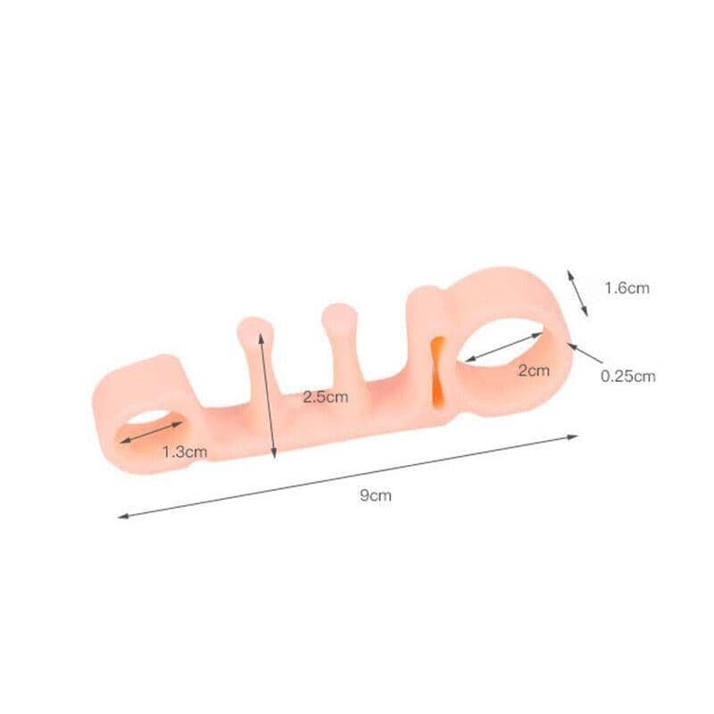 Bunion Corrector Toe Separators, Soft Gel Spacers - White, 1 Pair - view 4