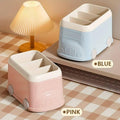 Bus Shaped Desktop Pen Holder with 3 Compartments - Pastel Pink - view 5