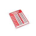 Business Hours Sign Board for Shop Doors and Windows - Red, 19.5 x 29.5 cm - view 3