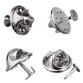 Butterfly Clutch Tie Tack Pin Backs with Blank Pins, Set of 50 - Gold - view 4
