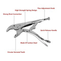 C-Type Round Mouth Locking Pliers - 4 Inch (10 cm) - view 5