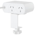 Arlec 2 Outlet USB C Powerboard 1.8m - Desktop Clamp - White - Surge Protection - SuperSaverAU - view 2