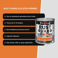 White Knight Rust Guard 500ml Grey Quick Dry SLS Etch Primer Paint for Metal