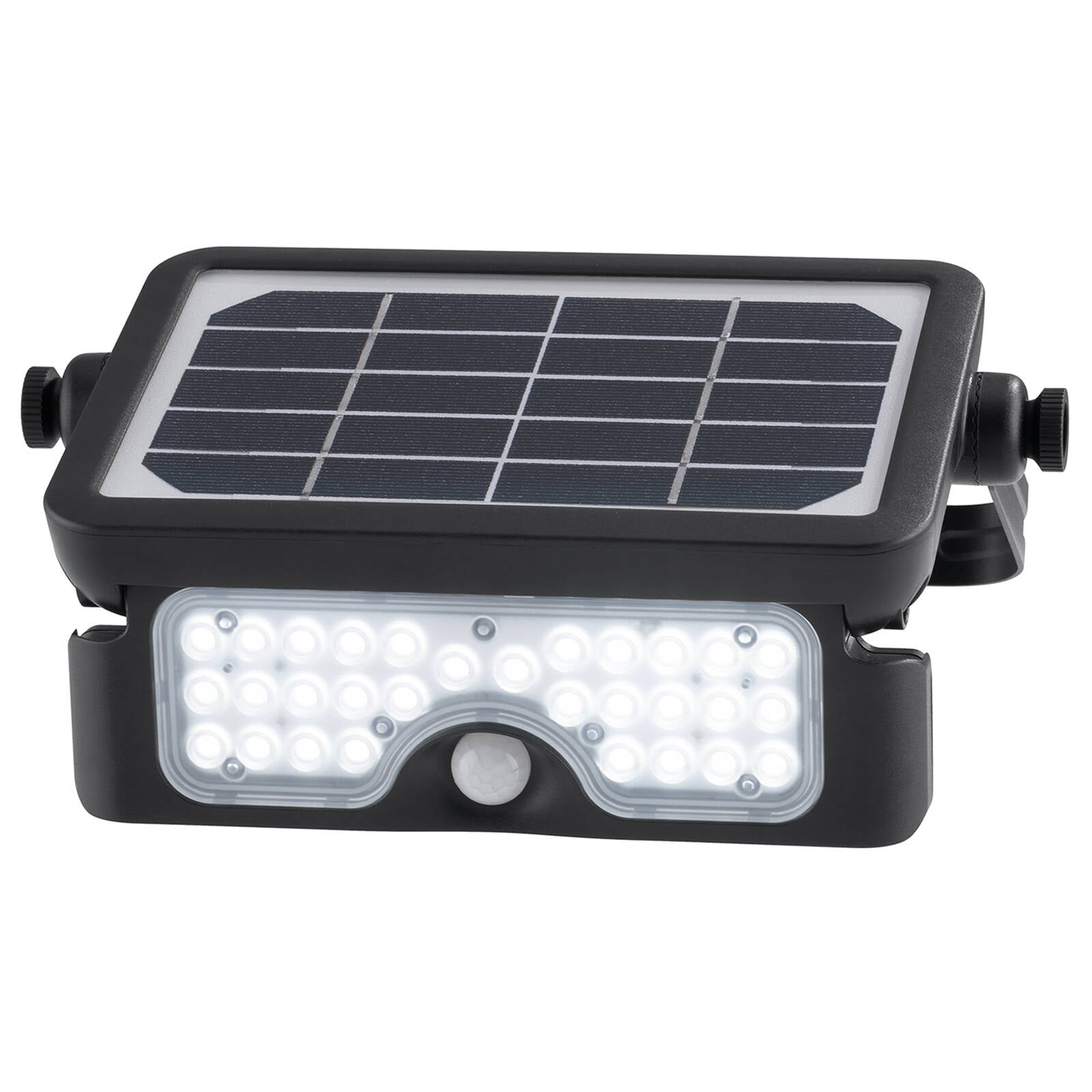 Arlec 7W Black Solar Powered Sensor LED Floodlight 800lm LVS937BK