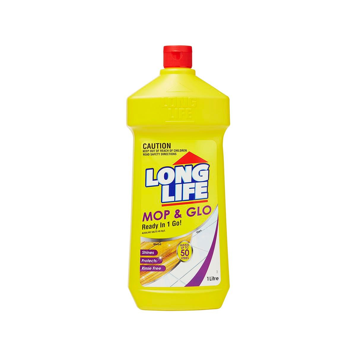 Long Life Mop and Glo Floor Cleaner - 1L - HDPE - No Rinse - SuperSaverAU - view 1