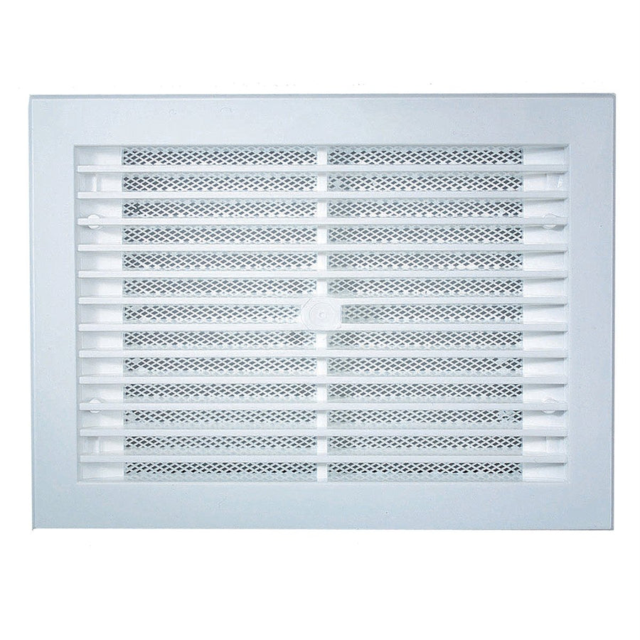 Haron Ceiling Vent - 285 x 225mm - White Plastic - Snap-In Fixing - SuperSaverAU - view 1