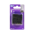 Surface Gard 25mm Black Threaded Internal Square Plastic End Closure 4 Pack - SuperSaverAU - view 4
