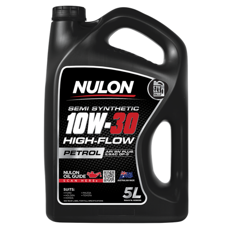 Nulon Semi Synthetic Engine Oil 5L 10W-30 - High Flow - Cold Start Protection - SuperSaverAU - view 1