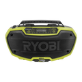 Ryobi 18V ONE+ Hybrid 2 Speaker Bluetooth Radio, AM/FM, LCD Display, Skin Only R18HR-0