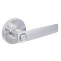 Gainsborough Neue Aurora Entrance Lever Set - Brushed Satin Chrome - 145mm x 67mm - Dual Sprung Latch - SuperSaverAU - view 3