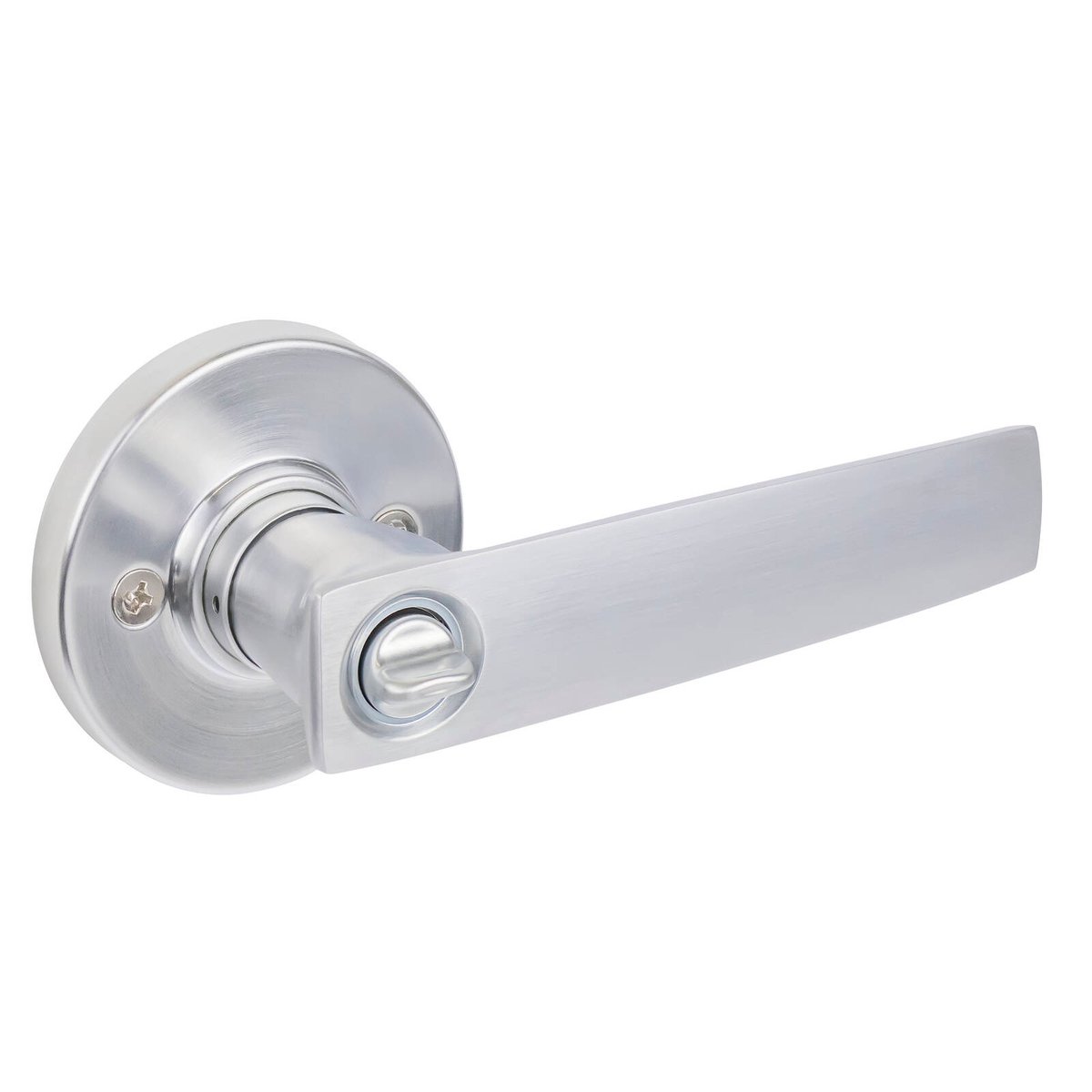 Gainsborough Neue Aurora Entrance Lever Set - Brushed Satin Chrome - 145mm x 67mm - Dual Sprung Latch - SuperSaverAU - view 3