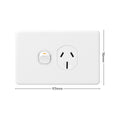 DETA X6 White 15 Amp Single Power Point - 15A Polycarbonate - Durable - SuperSaverAU - view 4