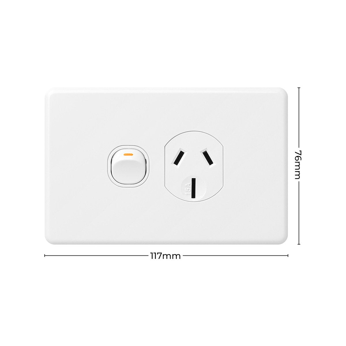 DETA X6 White 15 Amp Single Power Point - 15A Polycarbonate - Durable - SuperSaverAU - view 4