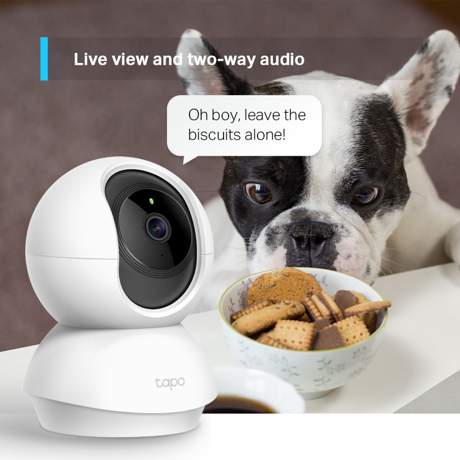 TP-Link Tapo C210 3MP Pan/Tilt Home Security Wi-Fi Camera, 2K Night Vision Indoor 2 Pack TAPO-C210P2