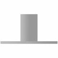 Haier 90cm canopy rangehood - stainless steel, 3 fan speeds, push-button control, LED lighting - HC90BLX1