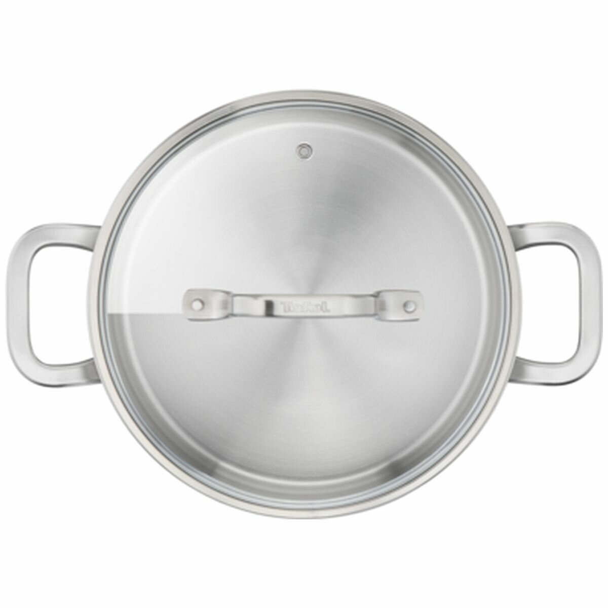 Tefal Virtuoso 20cm Stainless Steel Induction Stewpot - Glass Lid - 10 Year Warranty - E4924474