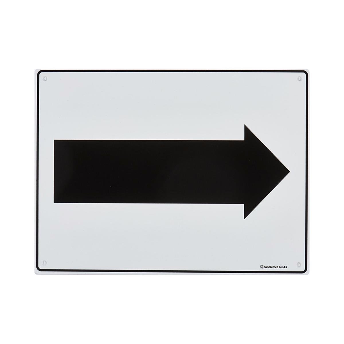 Sandleford Arrow Sign - 300 x 225mm - Polypropylene - UV Resistant - SuperSaverAU - view 1