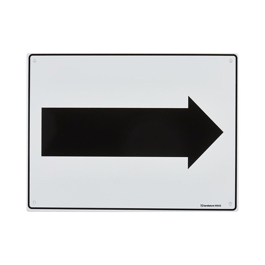 Sandleford Arrow Sign - 300 x 225mm - Polypropylene - UV Resistant - SuperSaverAU - view 1