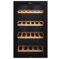 Vintec 35 Bottle Single Zone Underbench Wine Fridge - Black, Triple Glazed Door, Security Lock - VWS830FCB-X
