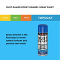 White Knight Rust Guard Epoxy Enamel Spray Paint 310g - Marine Blue Gloss, Solvent Based Metal Finish