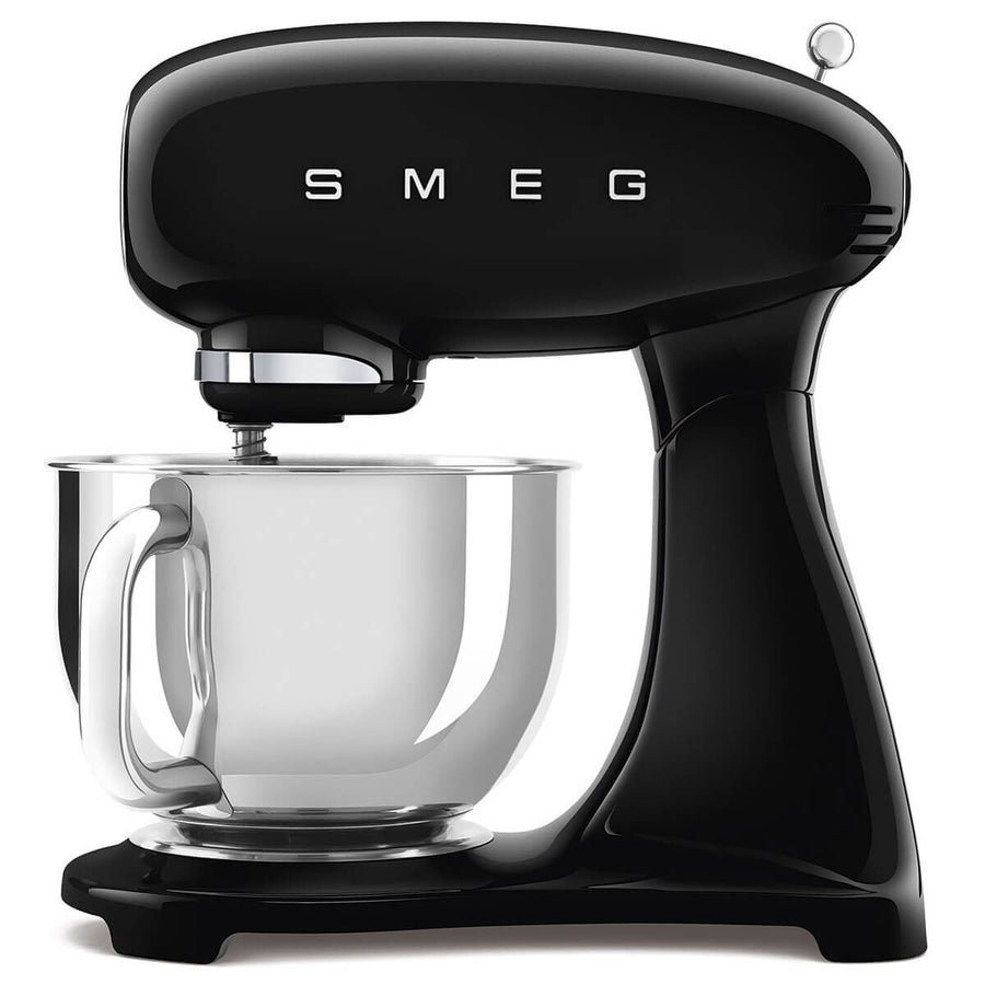Smeg 50's Style Stand Mixer 4.8L - 1000W, Black, Planetary Mixing, 10 Speeds - SMF05BLAU