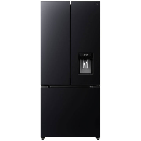 TCL 496L French Door Fridge - Black, 5 Star Energy Rating, Pure Air Odour Control - TRF495FHB