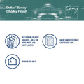 Dulux Chalky 340g Surf Green Spray Paint, Matte Chalk Finish for Furniture & Decor
