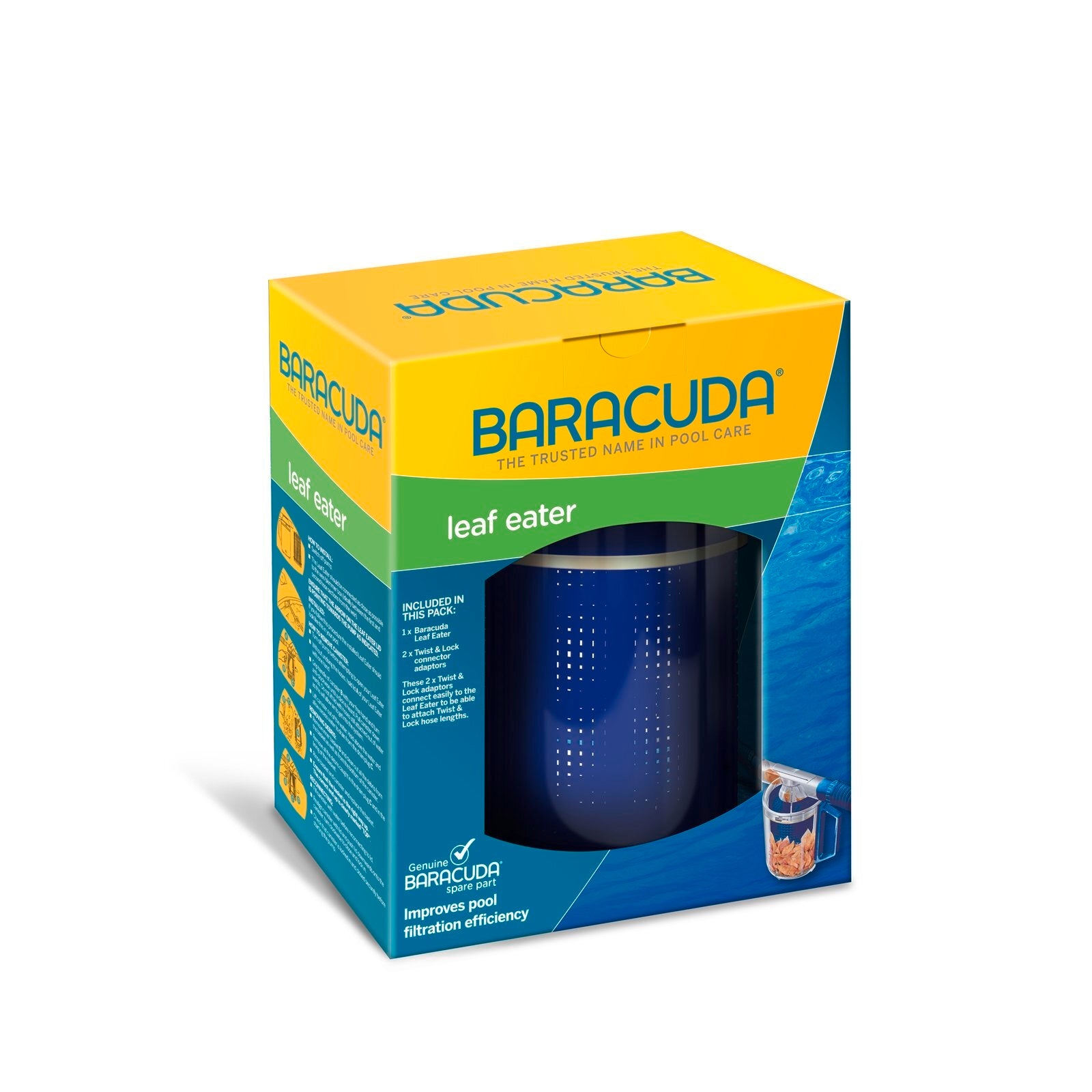 Baracuda Leaf Eater In-Line Pool Cleaner Filter Canister 130mm