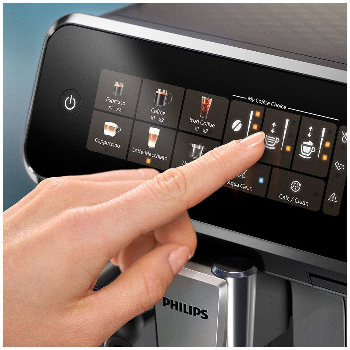 Philips Series 3300 Fully Automatic Espresso Machine - Six Drinks, LatteGo Milk System - EP3341-30
