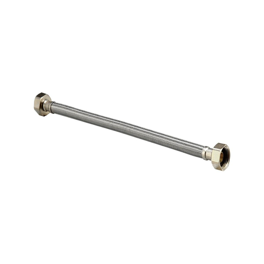 Kinetic 450mm Stainless Steel Flexible Braided Hose Water Connector - Durable Plumbing Fitting - 1/2" BSP Connections - SuperSaverAU - view 1