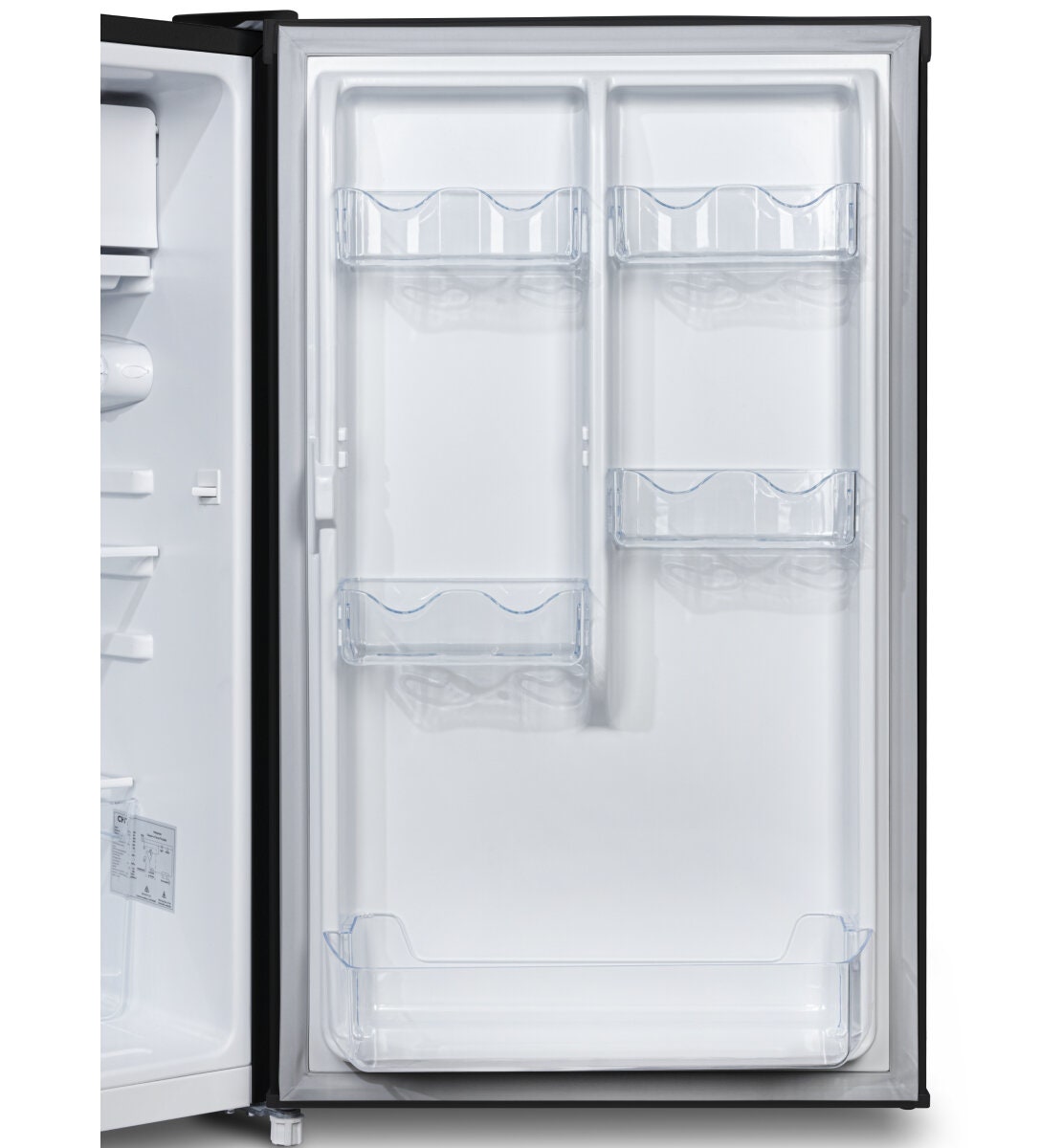 CHiQ 125L retro bar fridge - Black cabinet, reversible door, 3.5 star energy rating - CRSR125DB