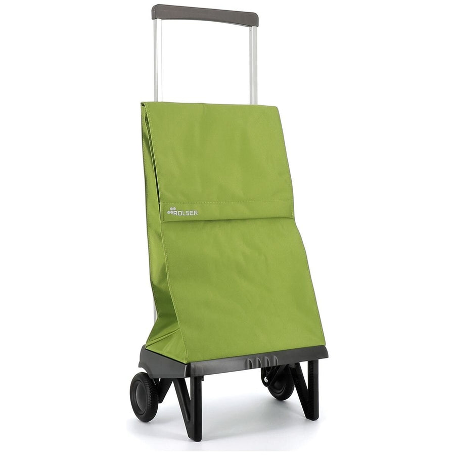 Rolser Plegamatic MF folding 2 wheel trolley - Lime green - Lightweight aluminium chassis - R-PLE001-1014