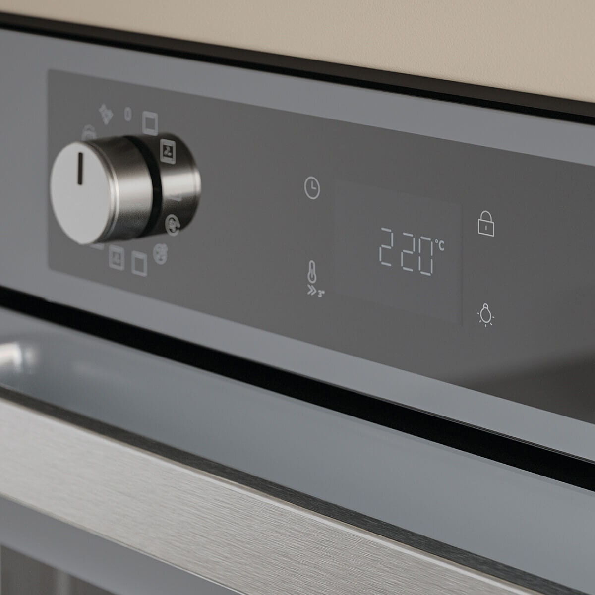 Haier 60cm Grey 500 Series Pyrolytic Oven - 78L, 12 Functions, Air Fry, Steam Assist - HWO60S12EPG5