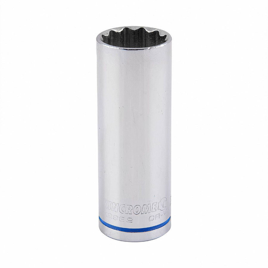 Kincrome 21mm 1/2" Drive Deep Socket, Chrome Vanadium Steel, 12 Point, Rust Resistant