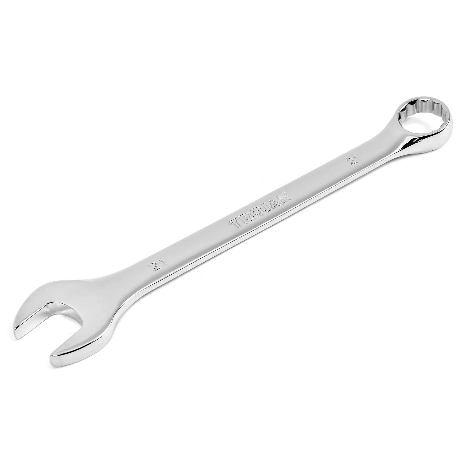 Trojan 21mm Combination Spanner, Chrome Vanadium 12 Point Ring End