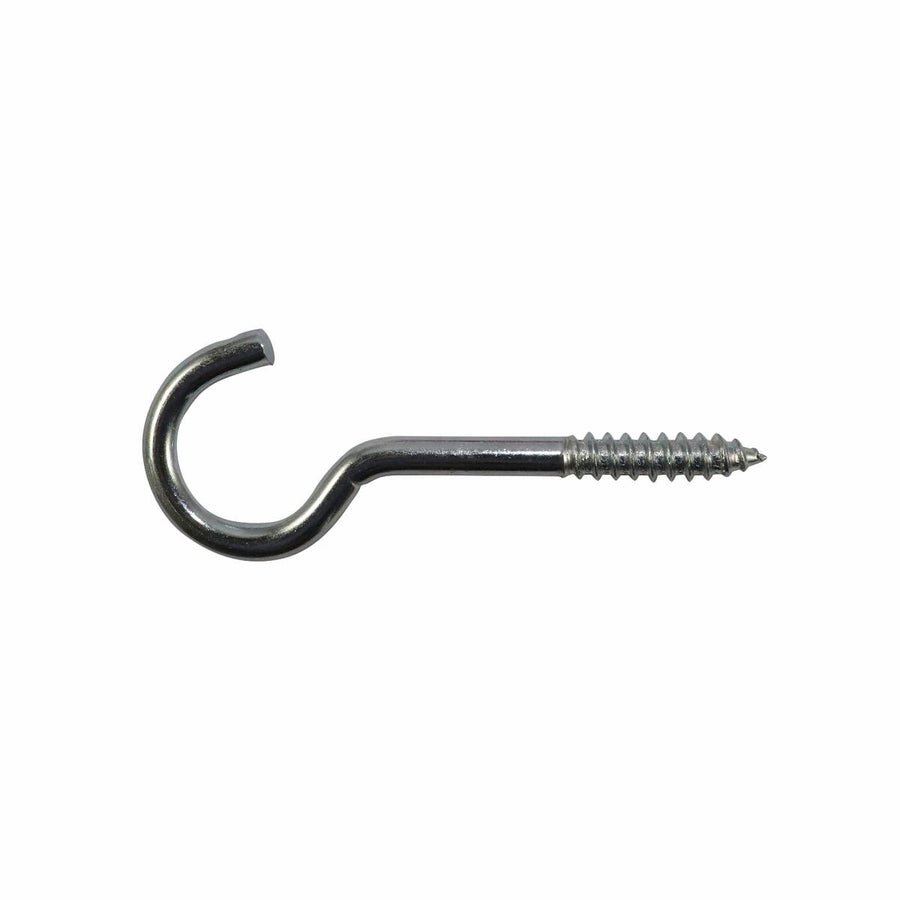Everhang Zinc Plated Round Screw Hook 6 Pack - 26 x 6.2mm - Silver - SuperSaverAU - view 1