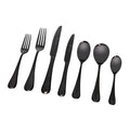Stanley Rogers Chelsea Onyx 56 piece cutlery set - black titanium coated, formal setting for eight - 50560