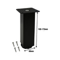 Adoored Table Leg - 40 x 40 x 150mm - Steel - Black Finish - SuperSaverAU - view 3