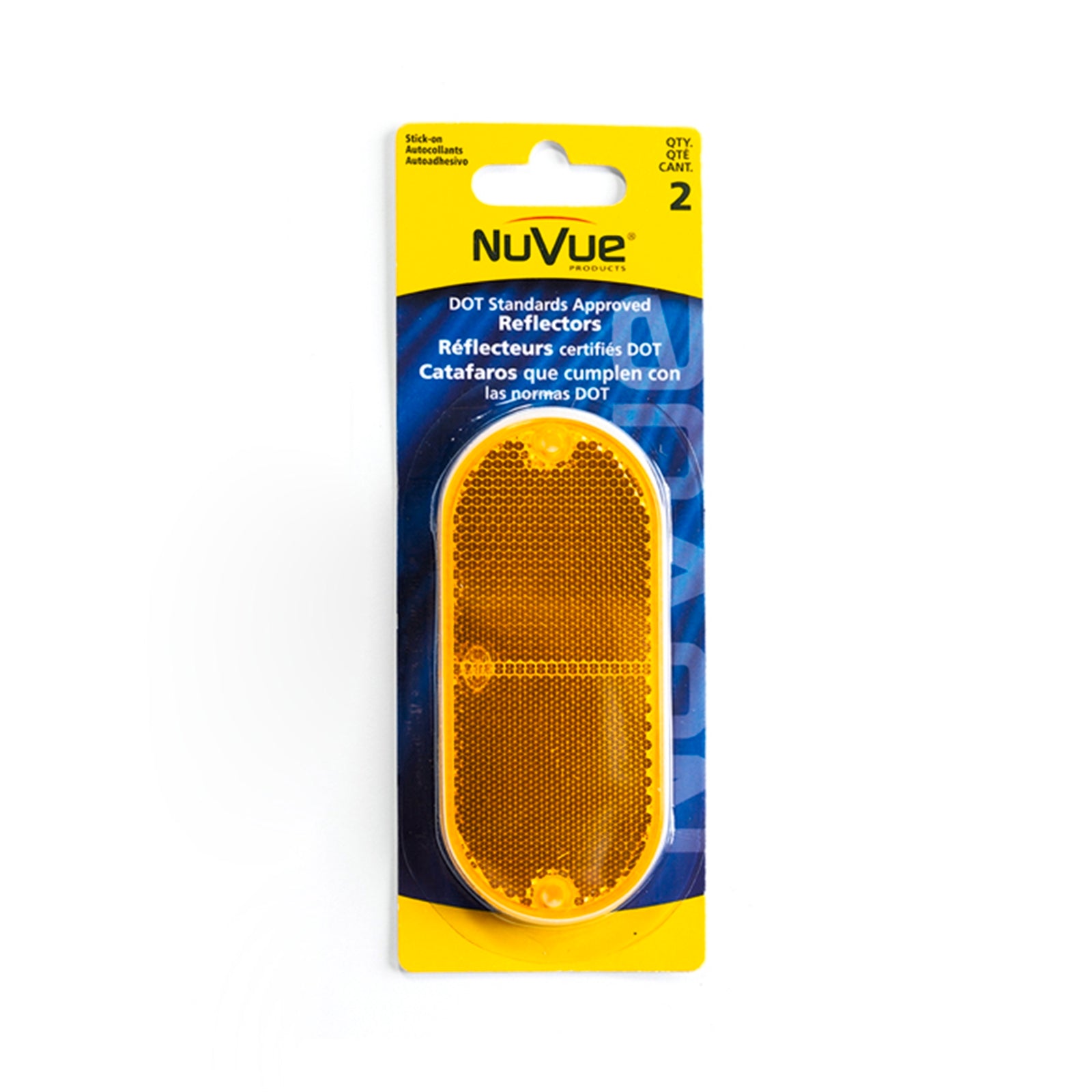 Sandleford Amber Oval Reflector - 2 Pack Weather Resistant